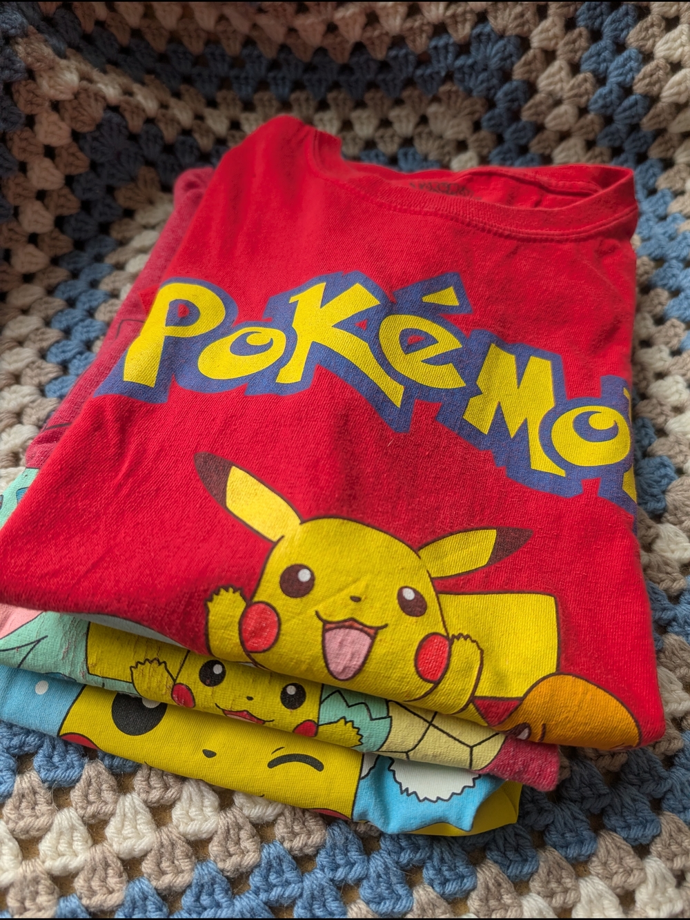 Pokemon Youth Tshirts Set Of 3 With Pikachu Bulbasaur Charizard Holiday